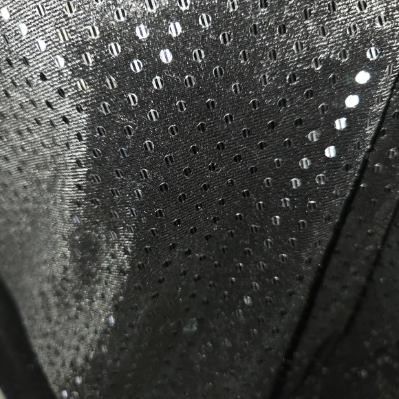 NWOT Gilli Black Velvet Polka Dot Belted Peplum Top - Picture 2 of 3